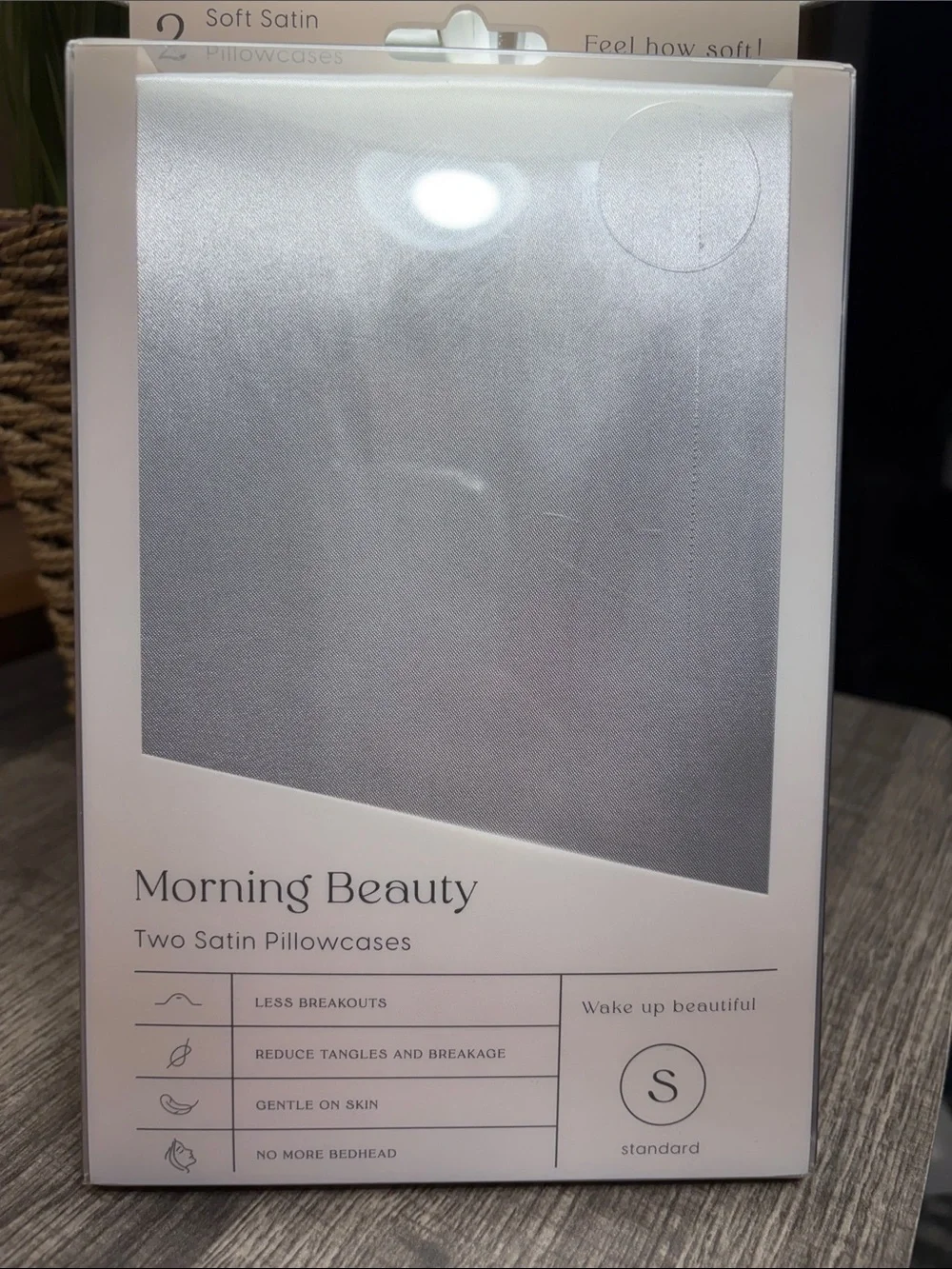🌻5 for $30🌻 Morning Beauty Satin Pillowcase Set in Silver
